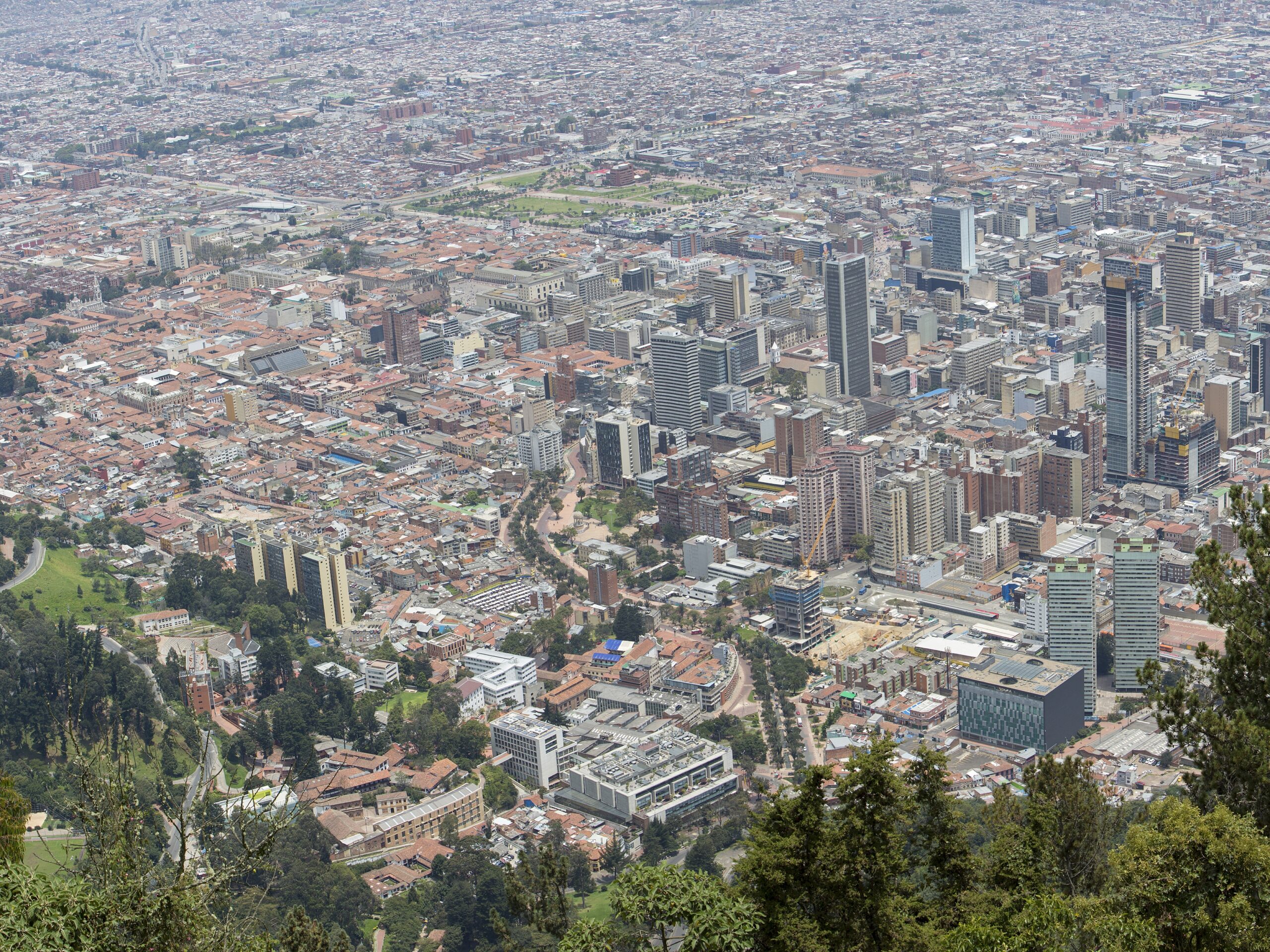 Panorámica de Ciudad de Bogotá, destinos Colombia